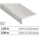 ARBITON CS25 dąb canberra W50 profil zakończeniowy do wykończenia podłogi 1,2m